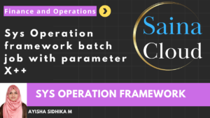 Sys Operation framework