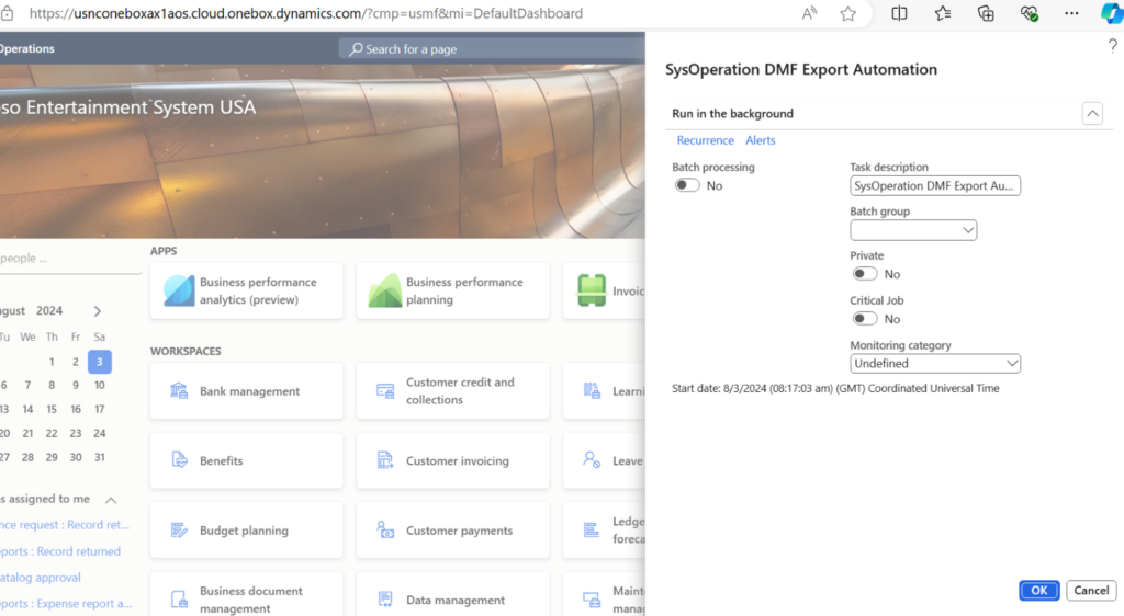 Automate Export DIXF Projects, Dynamics 365 Automation, DIXF Projects