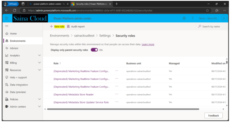 How to Create a Security Role in Power Platform Admin Center and Assign ...
