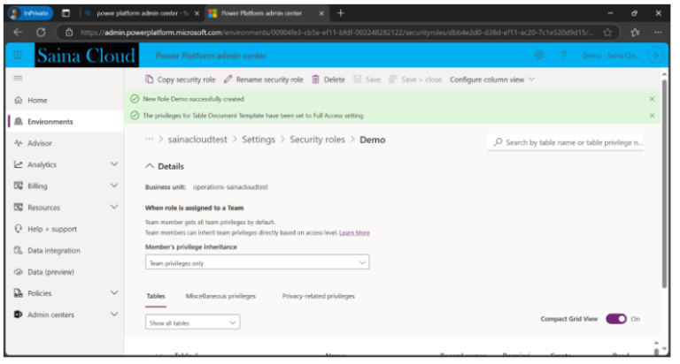 How to Create a Security Role in Power Platform Admin Center and Assign ...