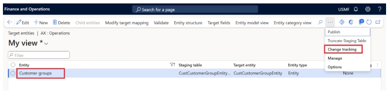 Enable change tracking for the desired entity 