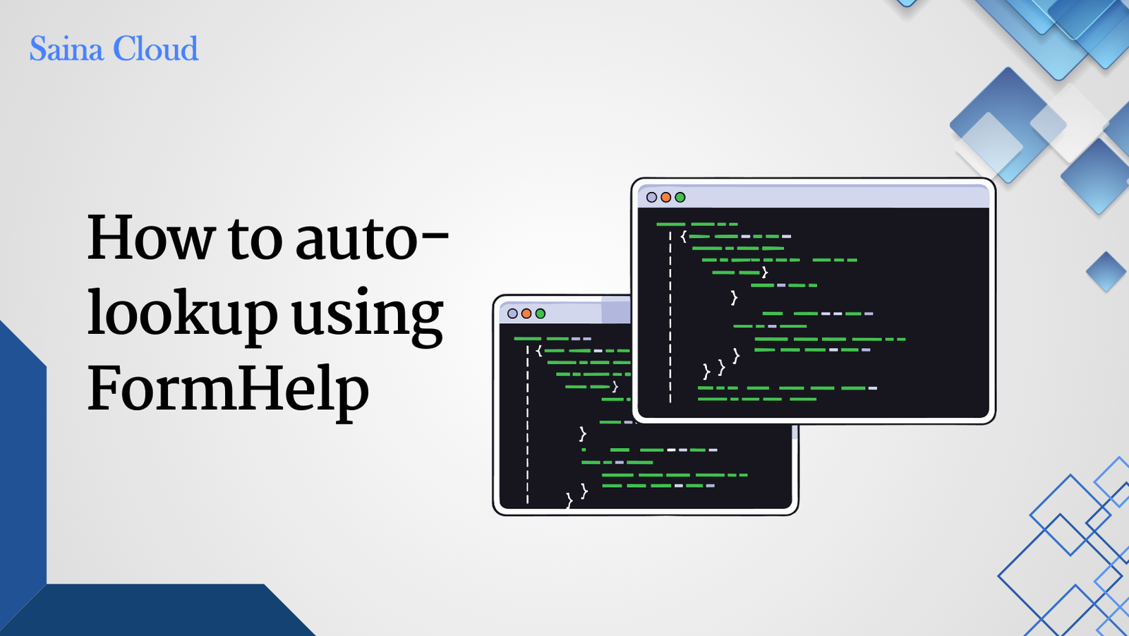 Lookup Software How to auto lookup using FormHelp - Saina Cloud Software Solutions