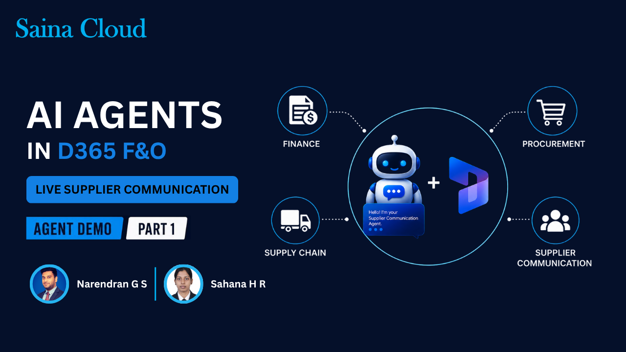 Dynamics 365 Webinars | Saina Cloud Software Solutions